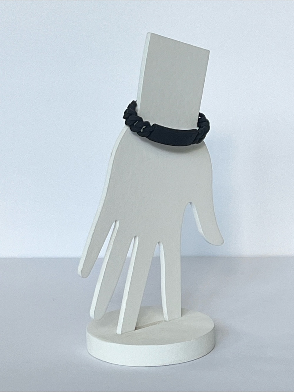 Marc Jacobs Standard Supply Black Rubber Chain Link Stretch Bracelet